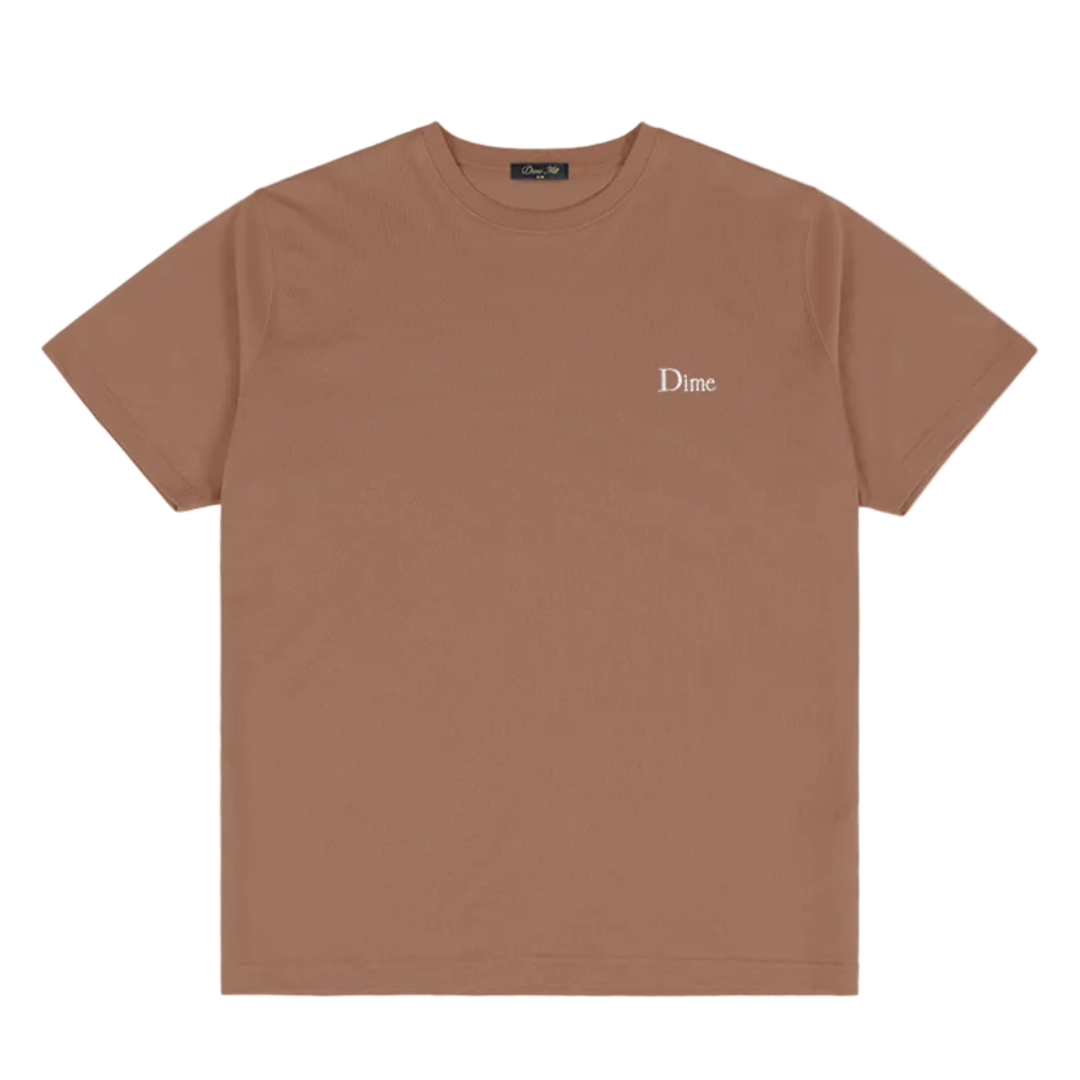 DIME MTL CLASSIC SMALL LOGO TEE CANYON BROWN