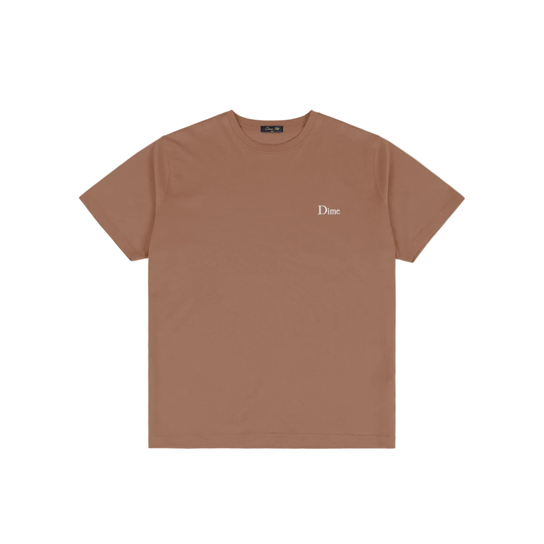 DIME MTL CLASSIC SMALL LOGO TEE CANYON BROWN