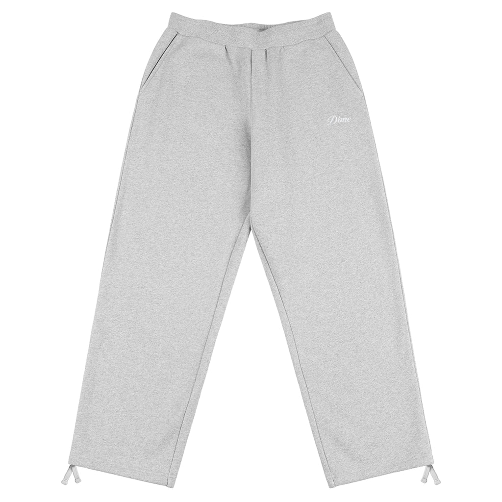 DIME MTL CURSIVE SMALL LOGO SWEATPANTS HEATHER GREY