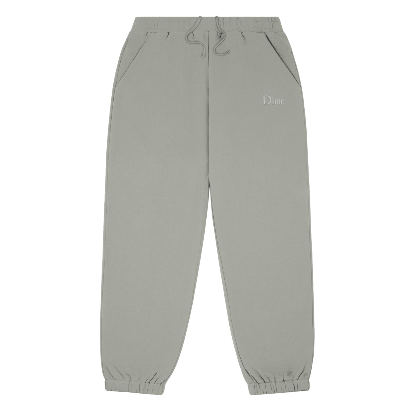DIME MTL SMALL LOGO SWEATPANTS GRAVEL