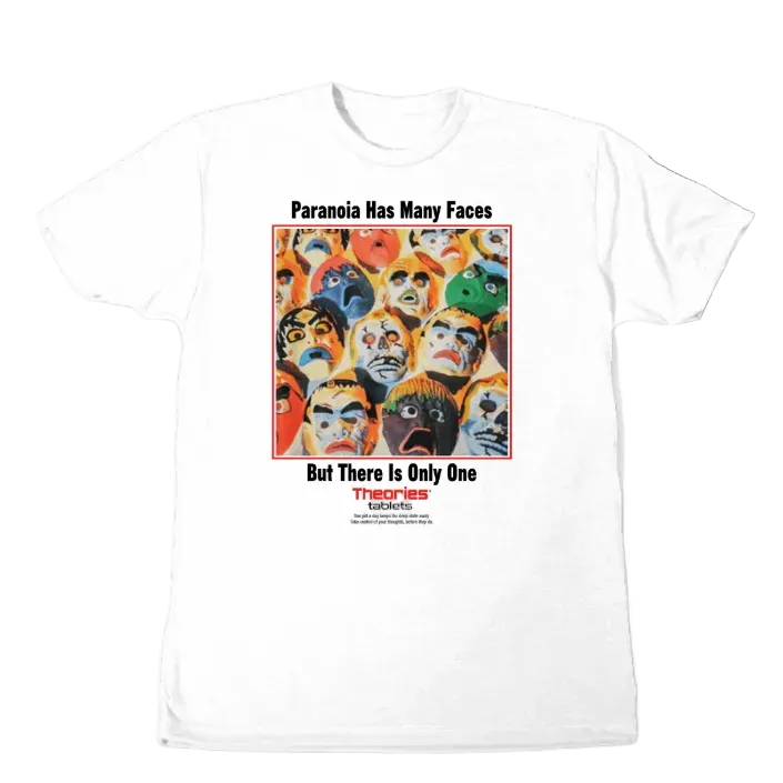 THEORIES SKATEBOARDS PARANOIA TEE WHITE