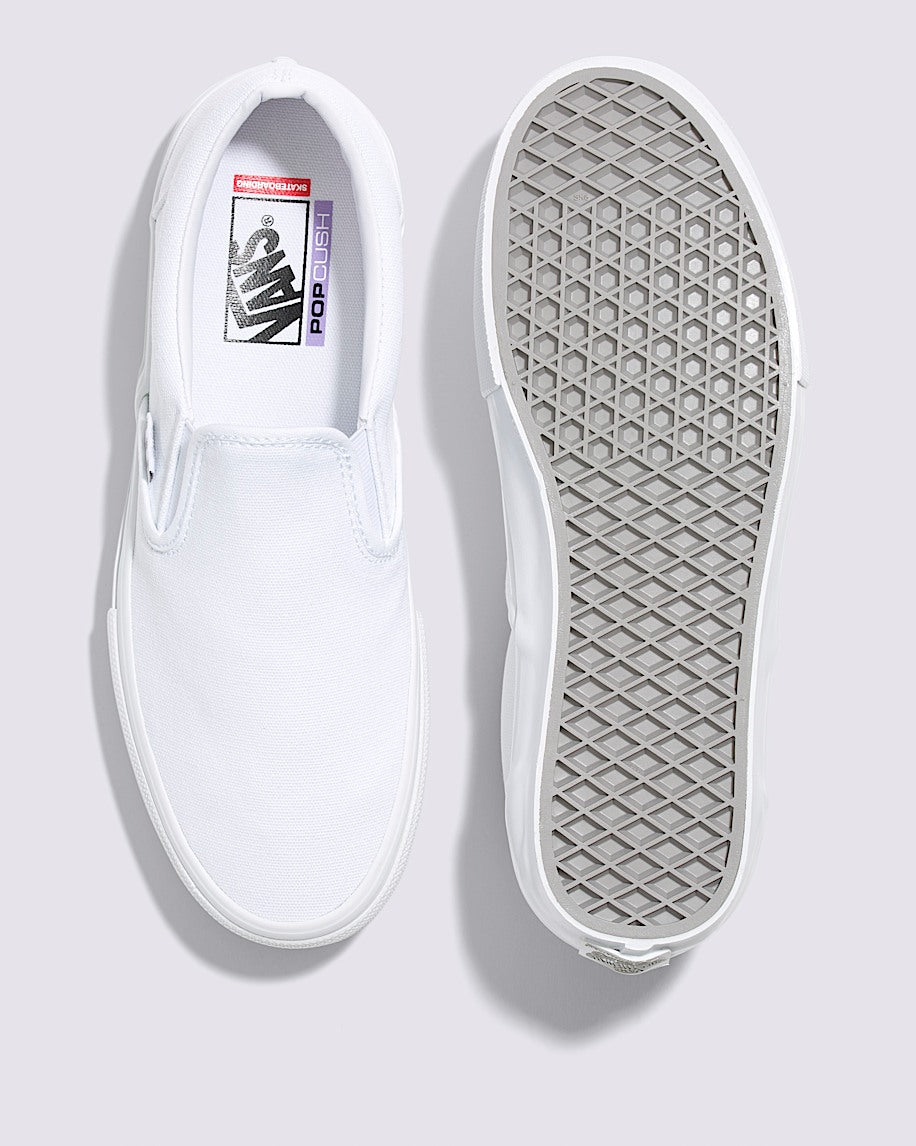 VANS SKATE SLIP ON TRUE WHITE / WHITE
