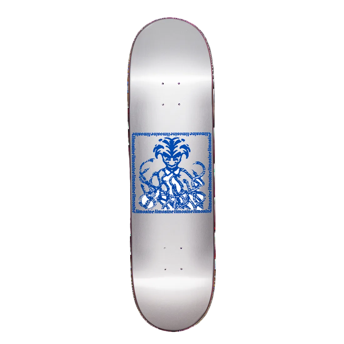 LIMOSINE SKATEBOARDS SNAKE PIT DECK SILVER BLUE