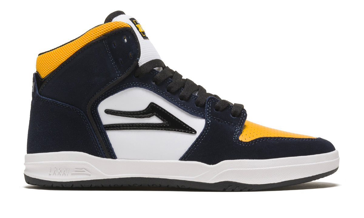 LAKAI LTD TELFORD HIGH NAVY/YELLOW SUEDE