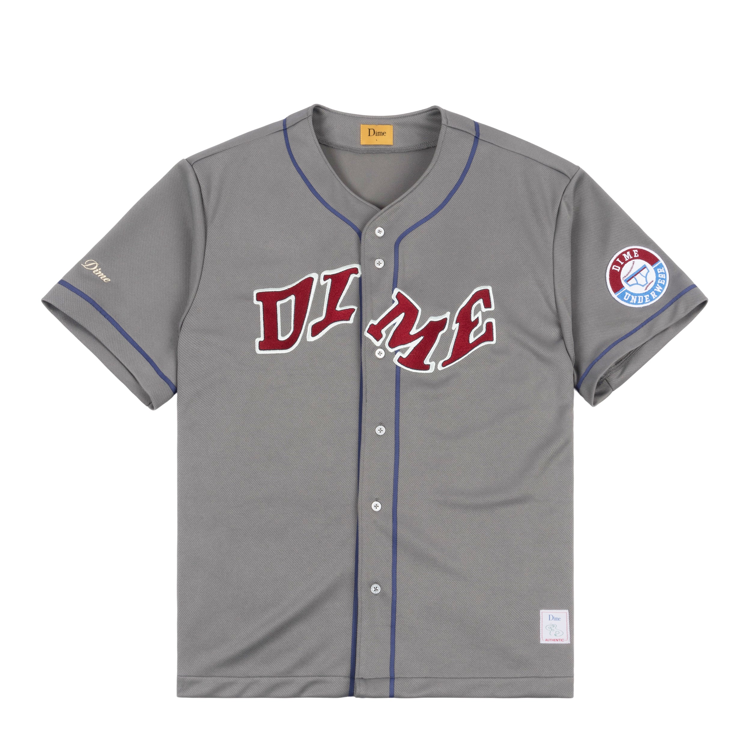 DIME MTL LEAGUE JERSEY GREY – Olympia Skateshop