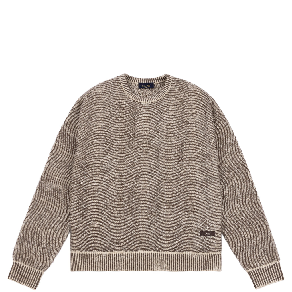 DIME MTL MOHAIR WAVE KNIT CAMEL
