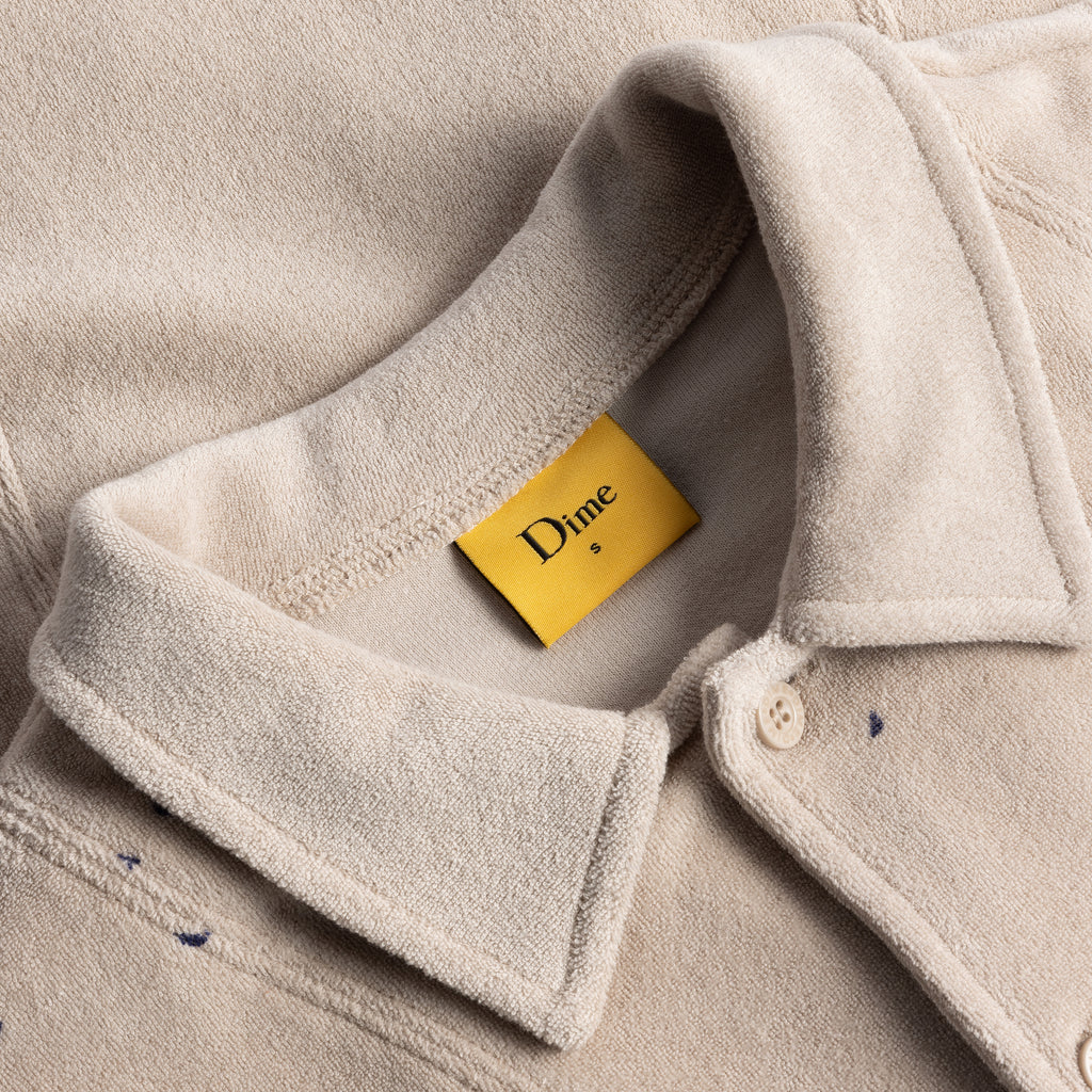 DIME MTL TERRY CLOTH PAINTED SHIRT TAN