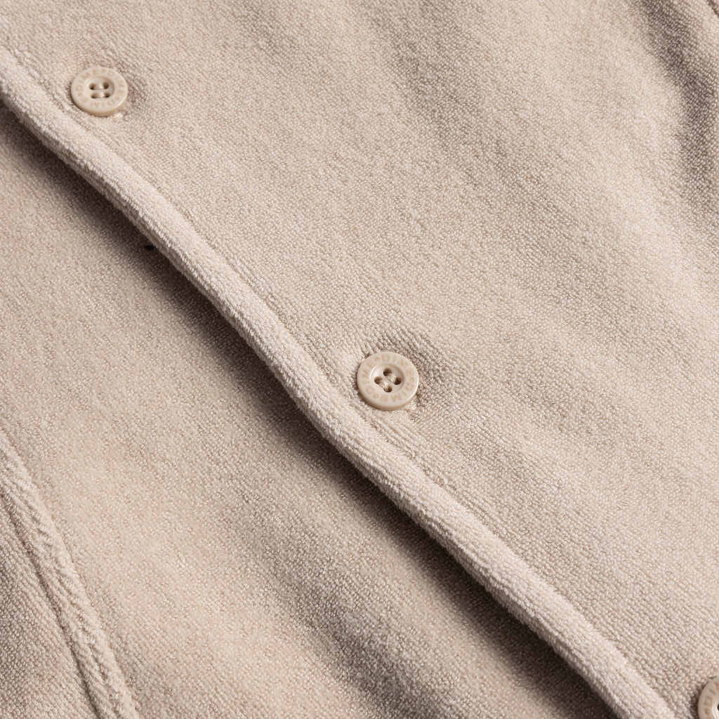 DIME MTL TERRY CLOTH PAINTED SHIRT TAN