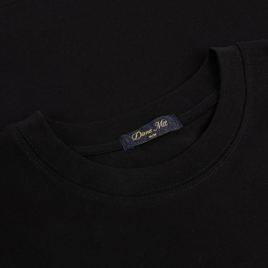DIME MTL CURSIVE SMALL LOGO TEE BLACK