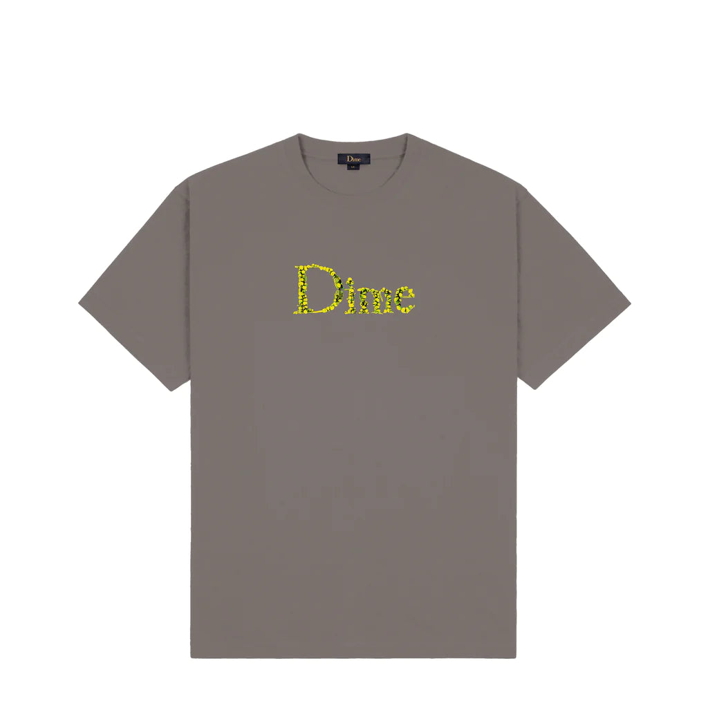 DIME MTL CLASSIC SKULL TEE CHARCOAL