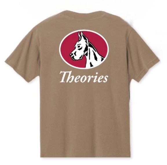 THEORIES SKATEBOARDS CHAMP TEE GARMENT DYED FADED BROWN