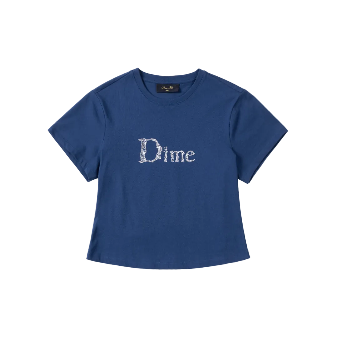 DIME MTL WOMEN'S CLASSIC LIQUID TEE MIDNIGHT BLUE