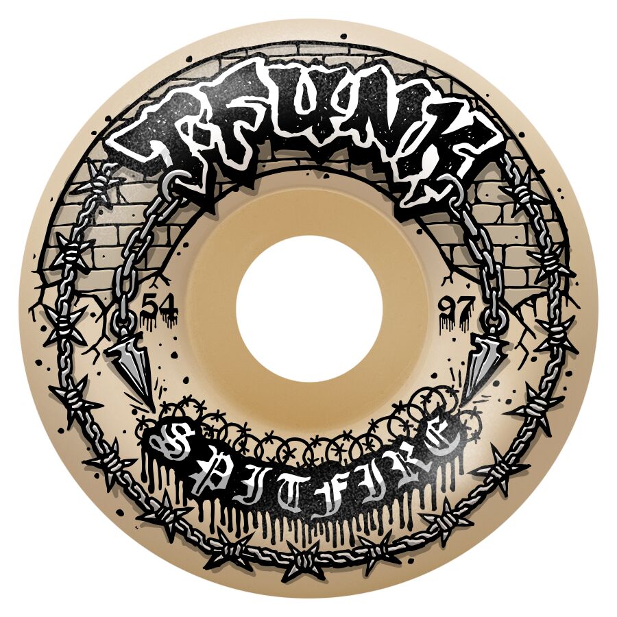 SPITFIRE WHEELS FORMULA FOUR T-FUNK RAW 54MM 97A
