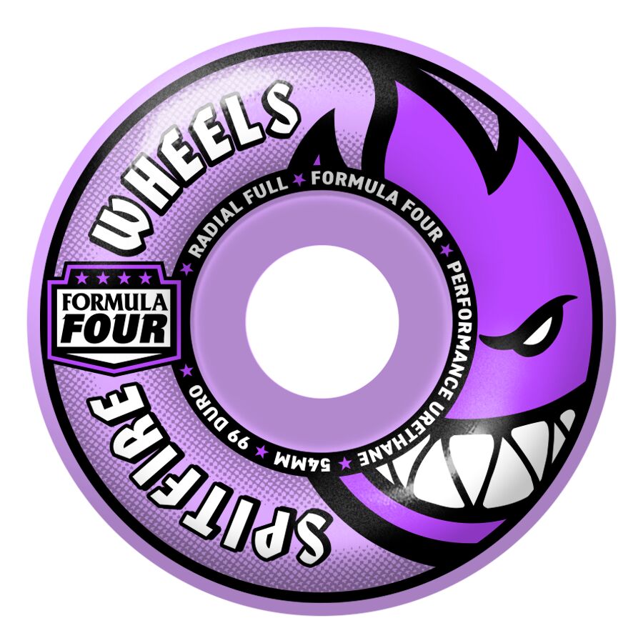 SPITFIRE WHEELS FORMULA FOUR RADIAL FULL 54MM 99A PURPLE