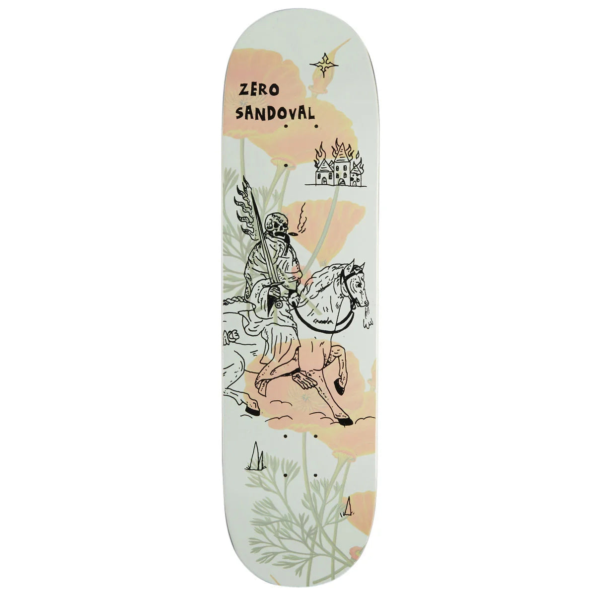 ZERO SKATEBOARDS SANDOVAL HEAVY SLIME DECK 8.5