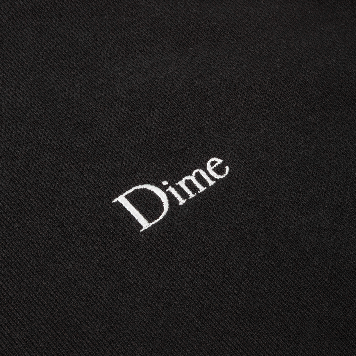 DIME MTL CLASSIC LOGO HOODIE PIRATE BLACK