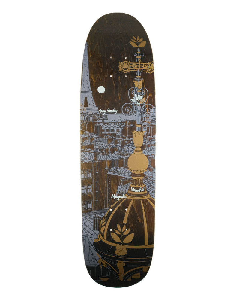MAGENTA SKATEBOARDS PANDAY & FEIL ROOFTOP SERIES SHAPED DECK
