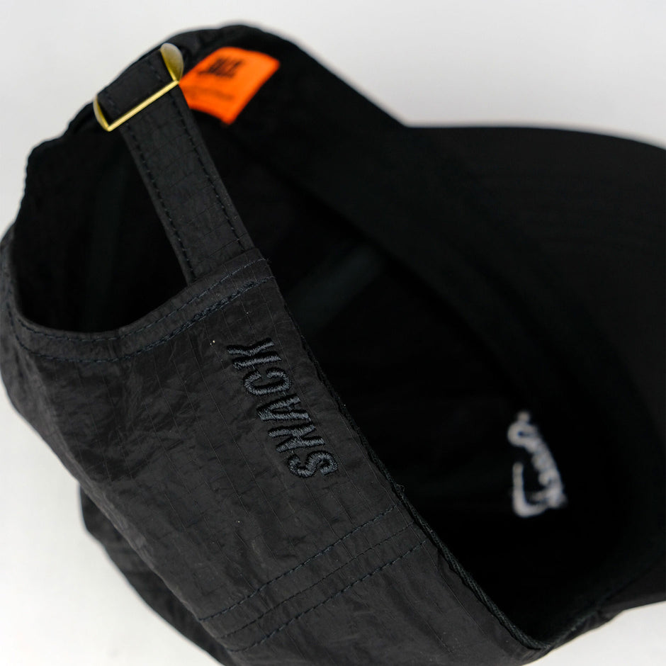SNACK SKATEBOARDS ALIVE RIPSTOP CAP BLACK