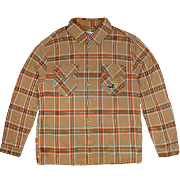 SNACK SKATEBOARDS BLACKBIRD FLANNEL ACORN