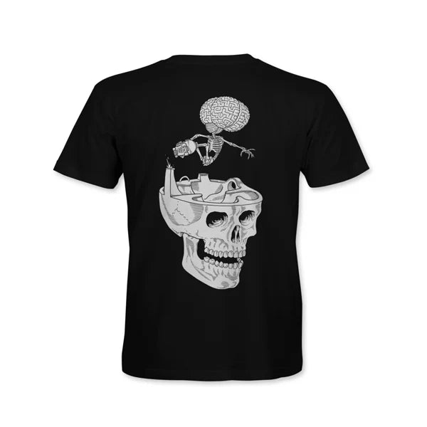 CONFUSION MAGAZINE CRANIUM TEE BLACK
