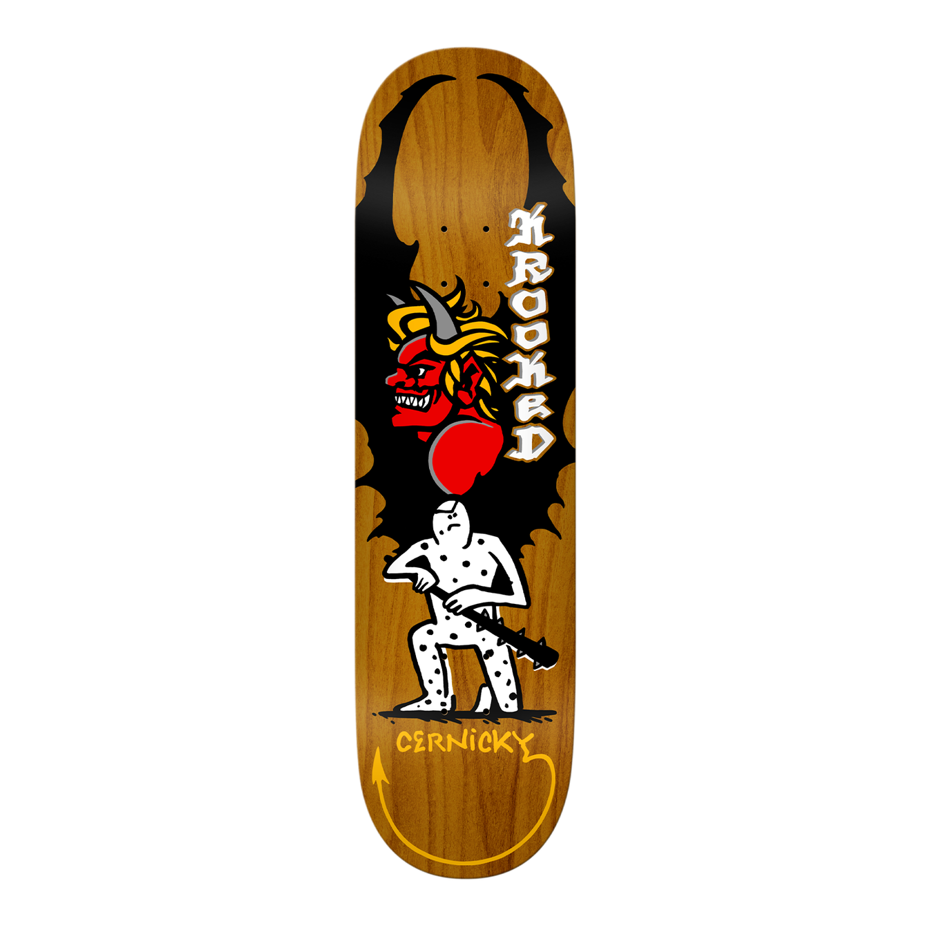 KROOKED SKATEBOARDS CERNICKY DEVILED DECK 8.5 – Olympia Skateshop