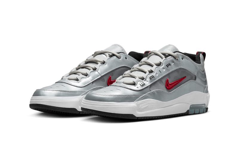 NIKE SB AIR MAX ISHOD PRM SILVER/RED
