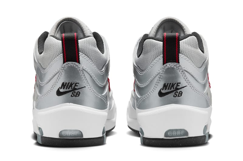 NIKE SB AIR MAX ISHOD PRM SILVER/RED