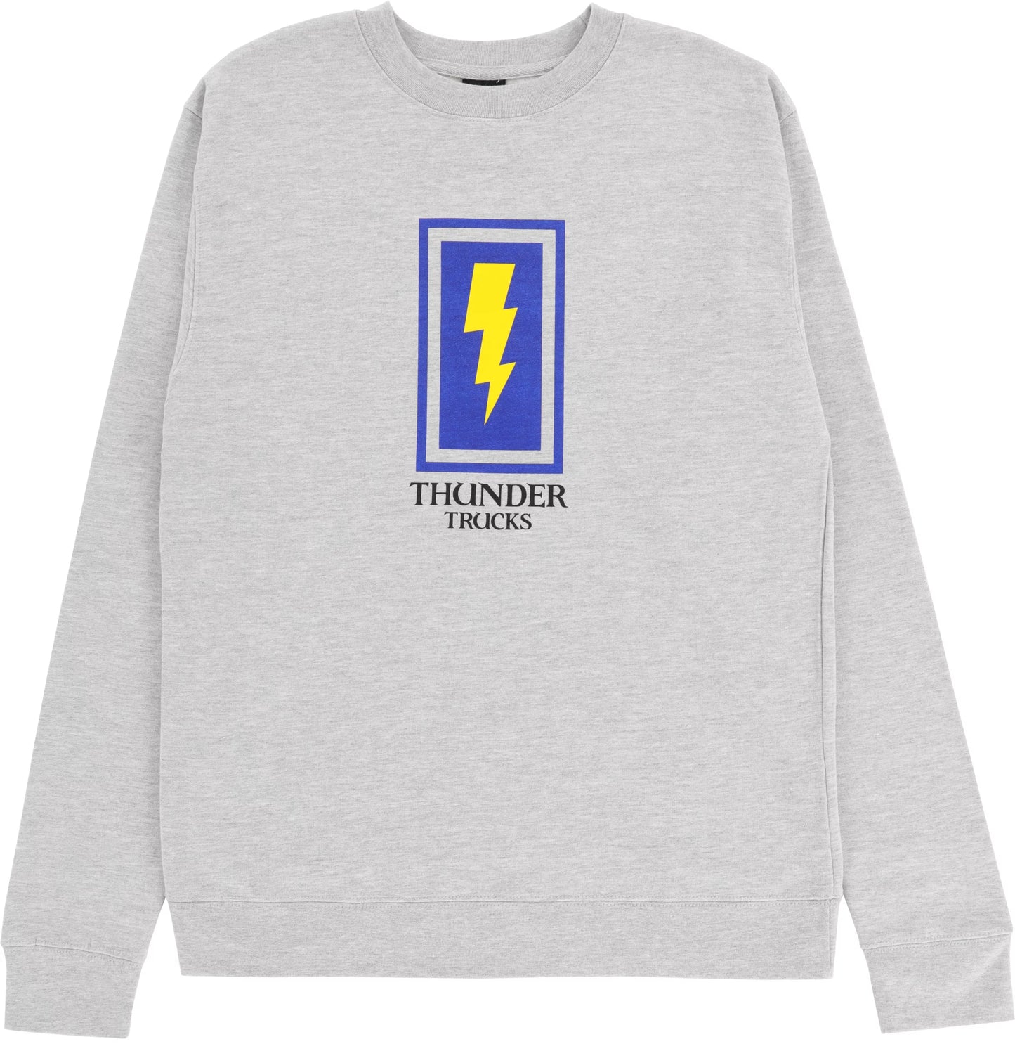 THUNDER TRUCKS BOXED BOLT CREWNECK SWEATER HEATHER GREY