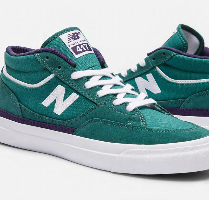 NEW BALANCE NUMERIC FRANKY VILLANI 417 VINTAGE TEAL GREEN WHITE PURPLE
