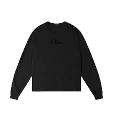 DIME MTL CURSIVE LS T-SHIRT BLACK