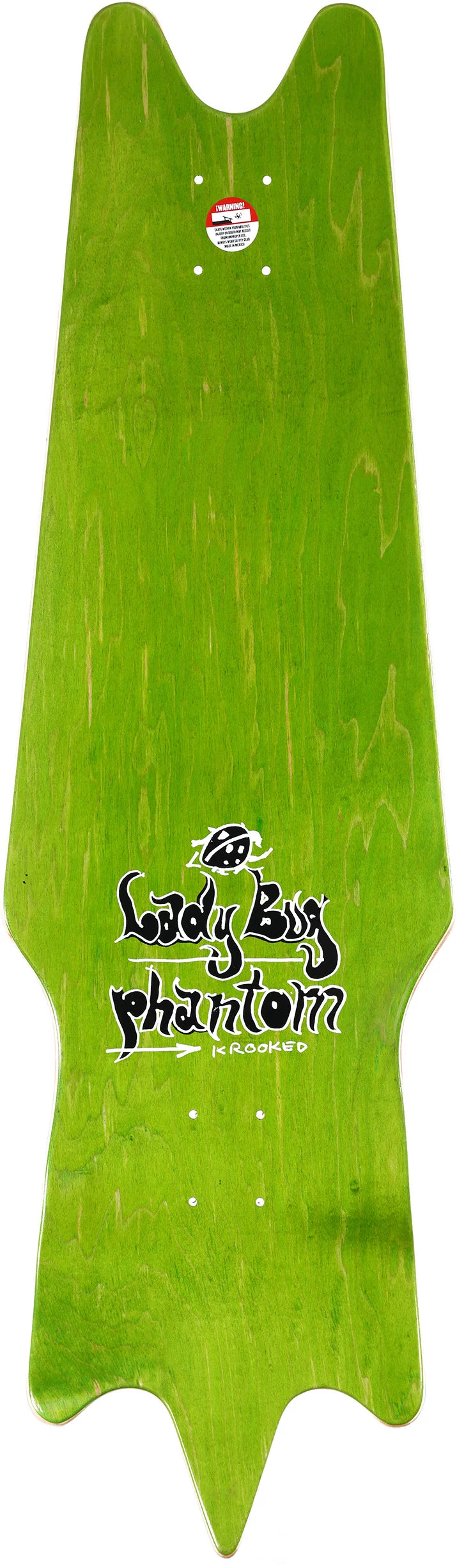 KROOKED SKATEBOARDS LADYBUG PHANTOM SHAPED DECK 11.02