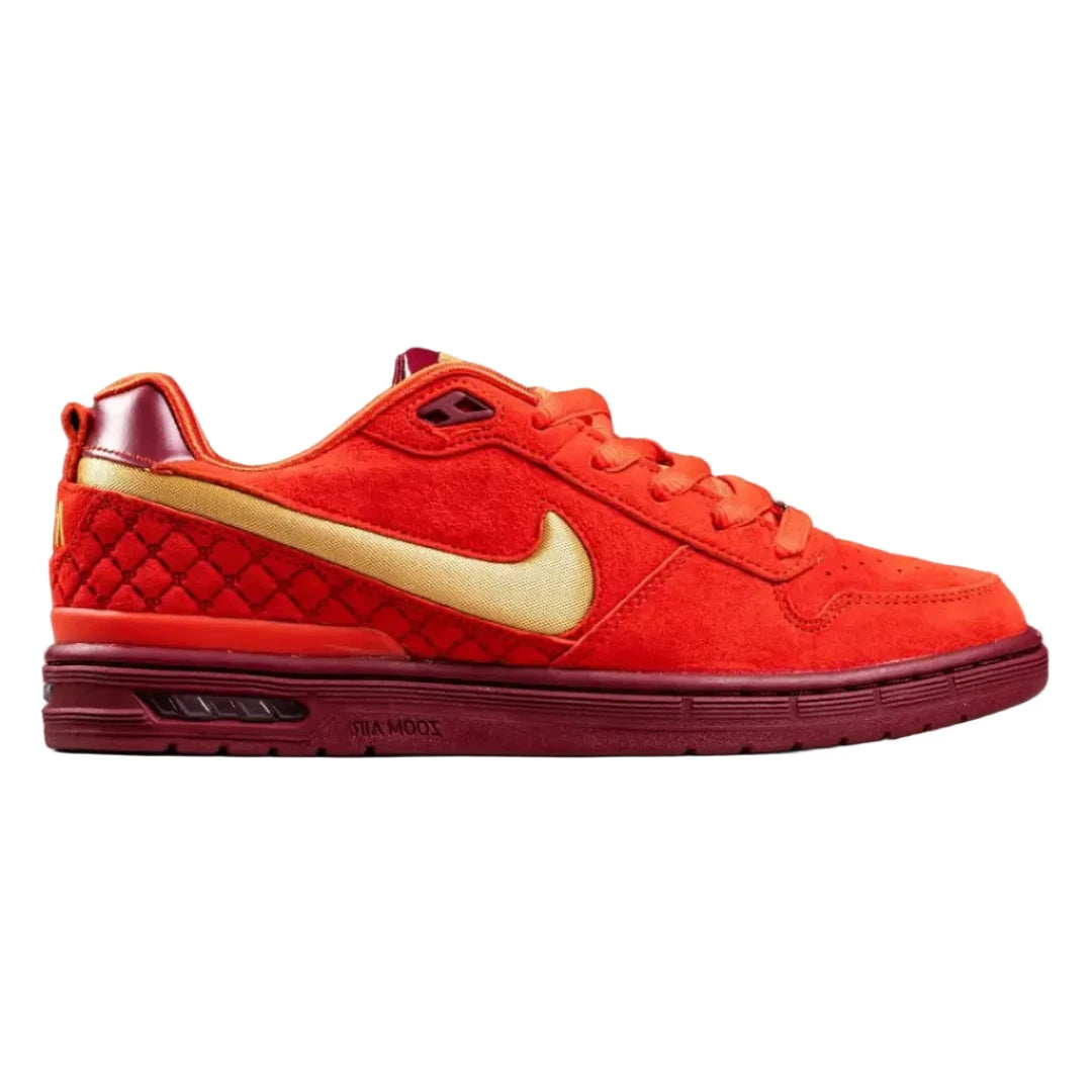 NIKE SB PAUL RODRIGUEZ ZOOM AIR LOW HABANERO RED/GOLD – Olympia