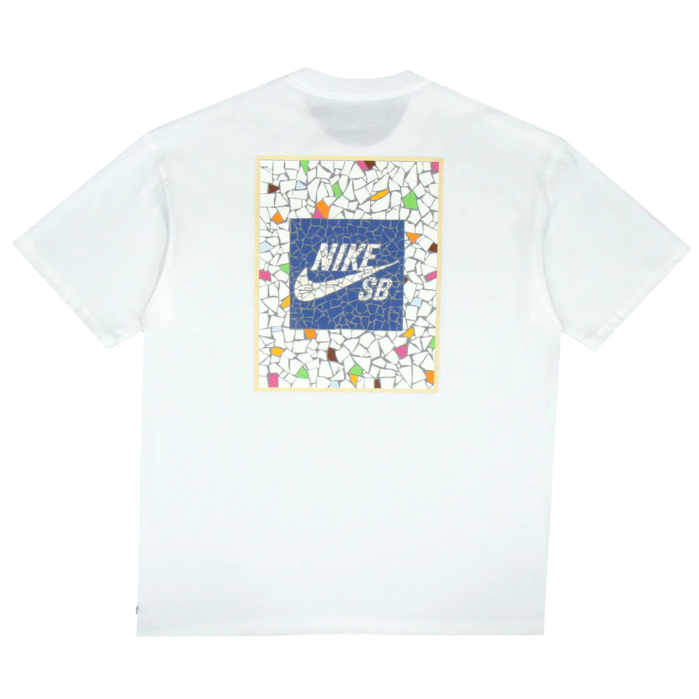 NIKE SB MOSAIC TEE WHITE