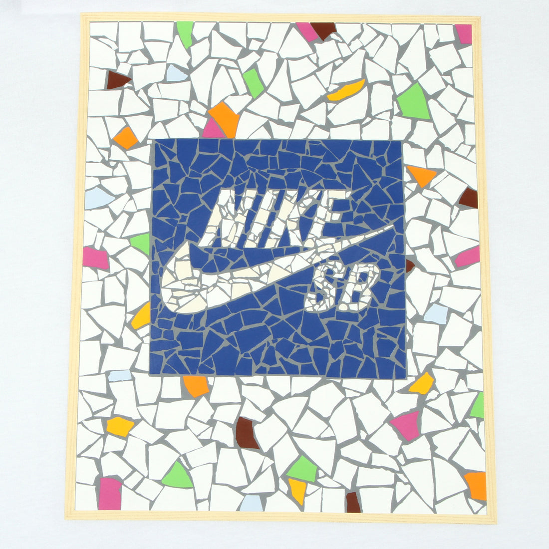 NIKE SB MOSAIC TEE WHITE