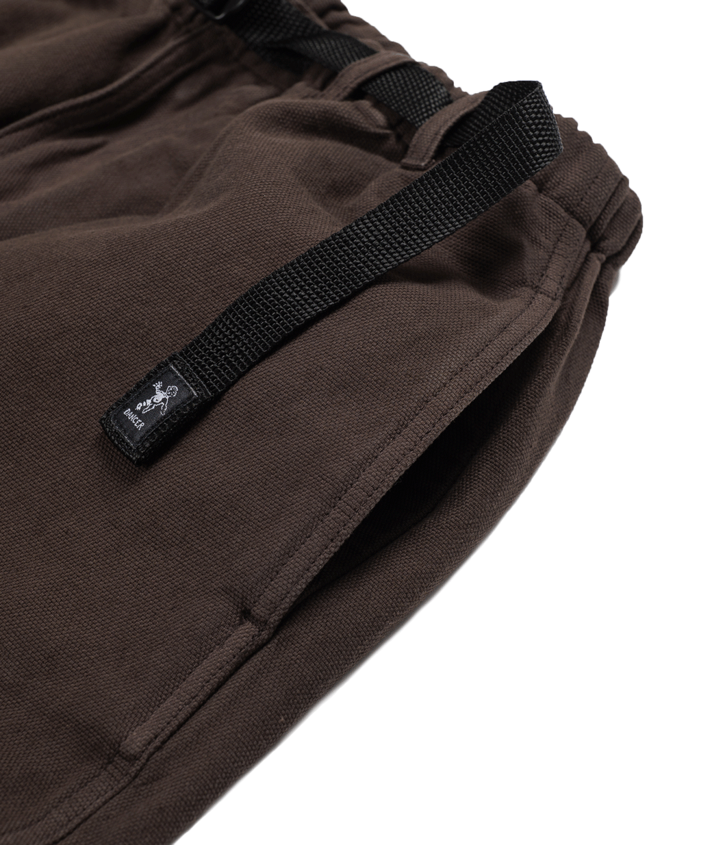 DANCER COPENHAGEN BELTED SIMPLE KNEE PANT BROWN