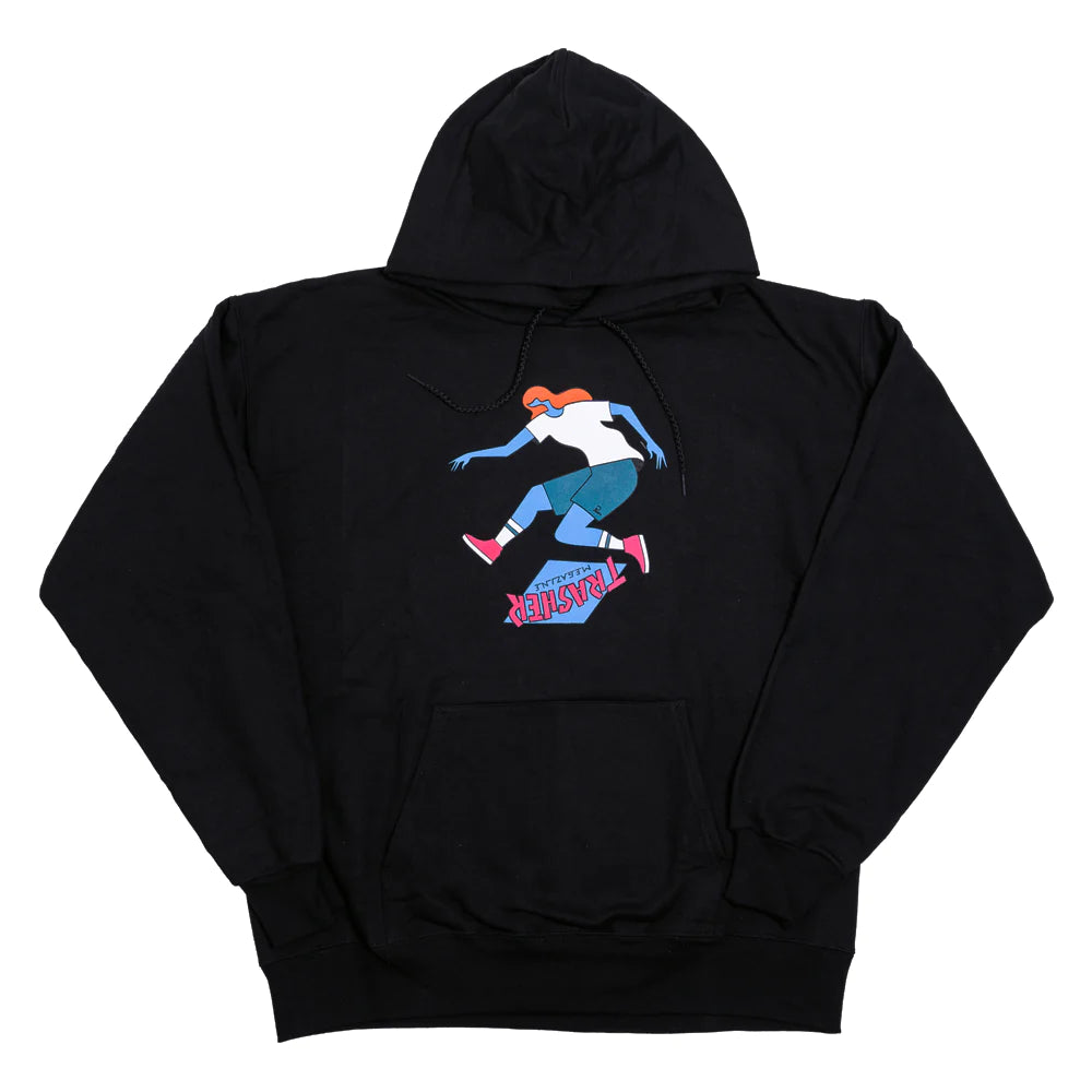 THRASHER MAGAZINE X PARRA TRASHER TRE HOODIE BLACK