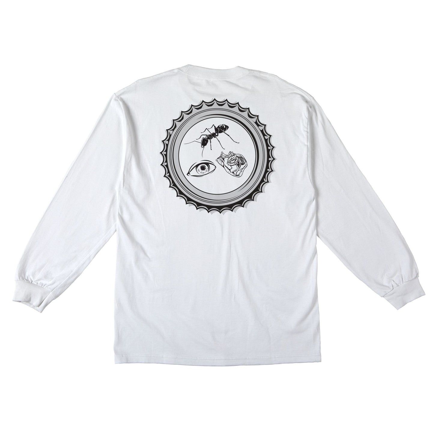 ANTIHERO SKATEBOARDS BOTTLE NECK CAP L/S TEE
