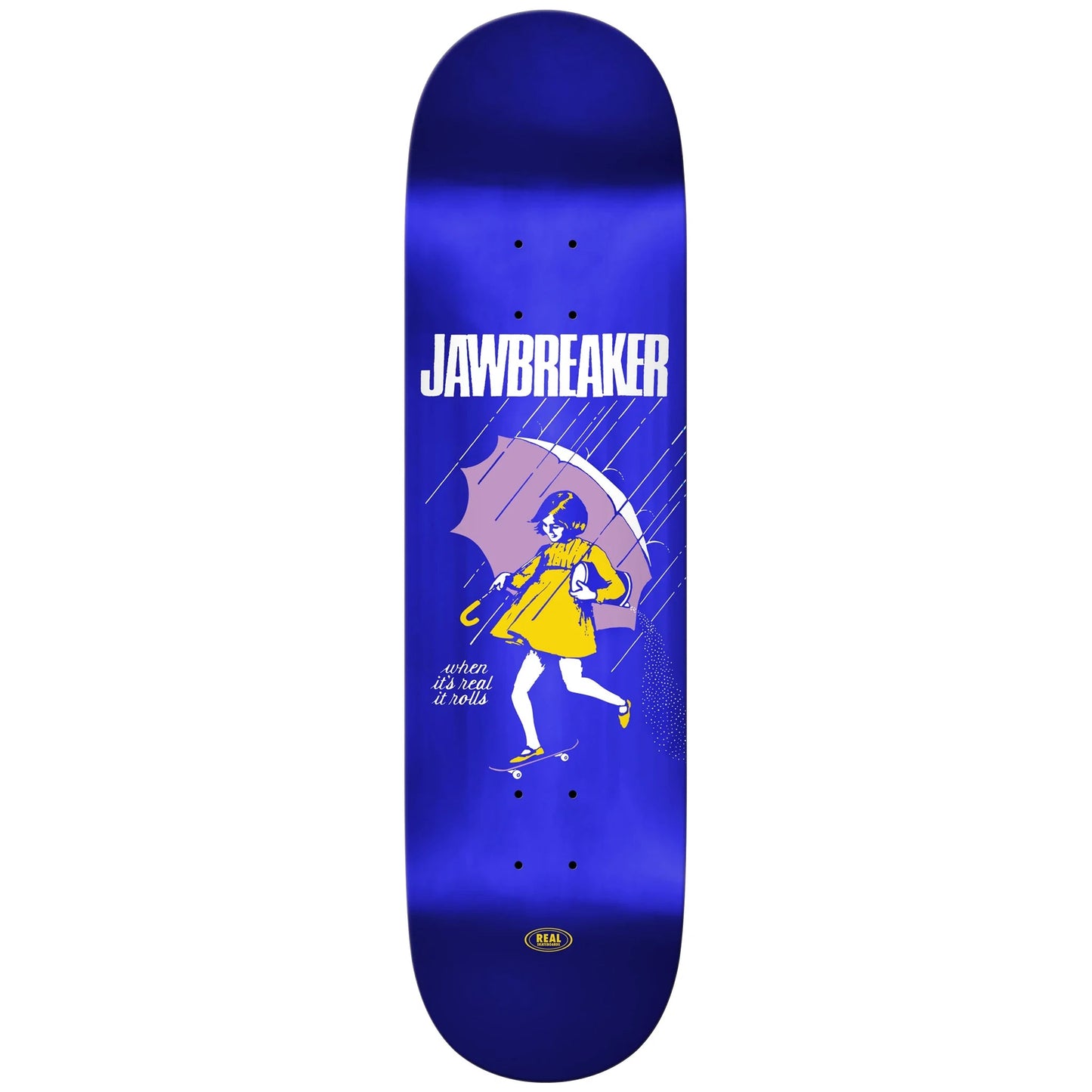 REAL SKATEBOARDS TEAM JAWBREAKER FOIL DECK
