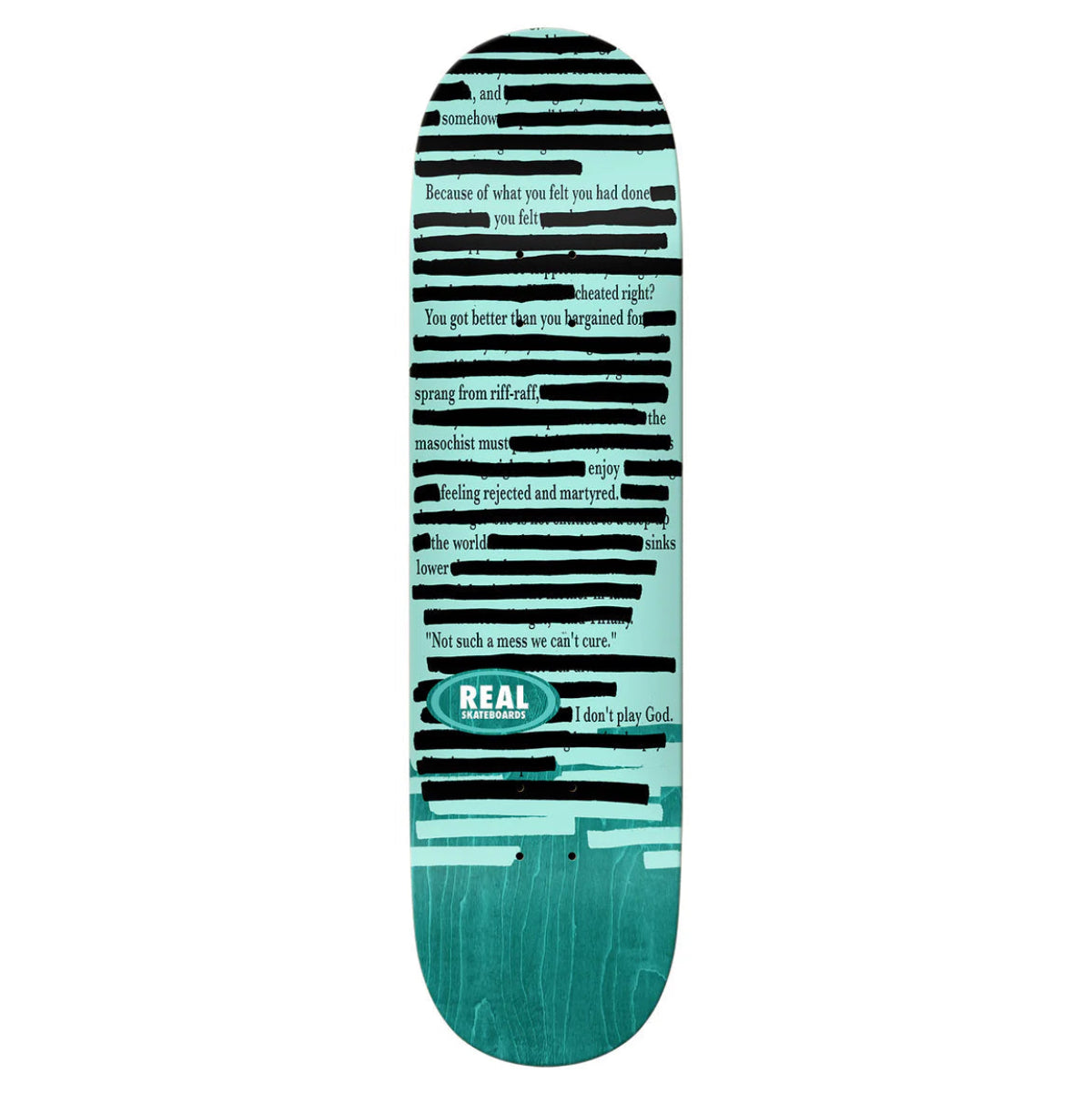 REAL SKATEBOARDS TEAM NON FICTION DECK 8.12