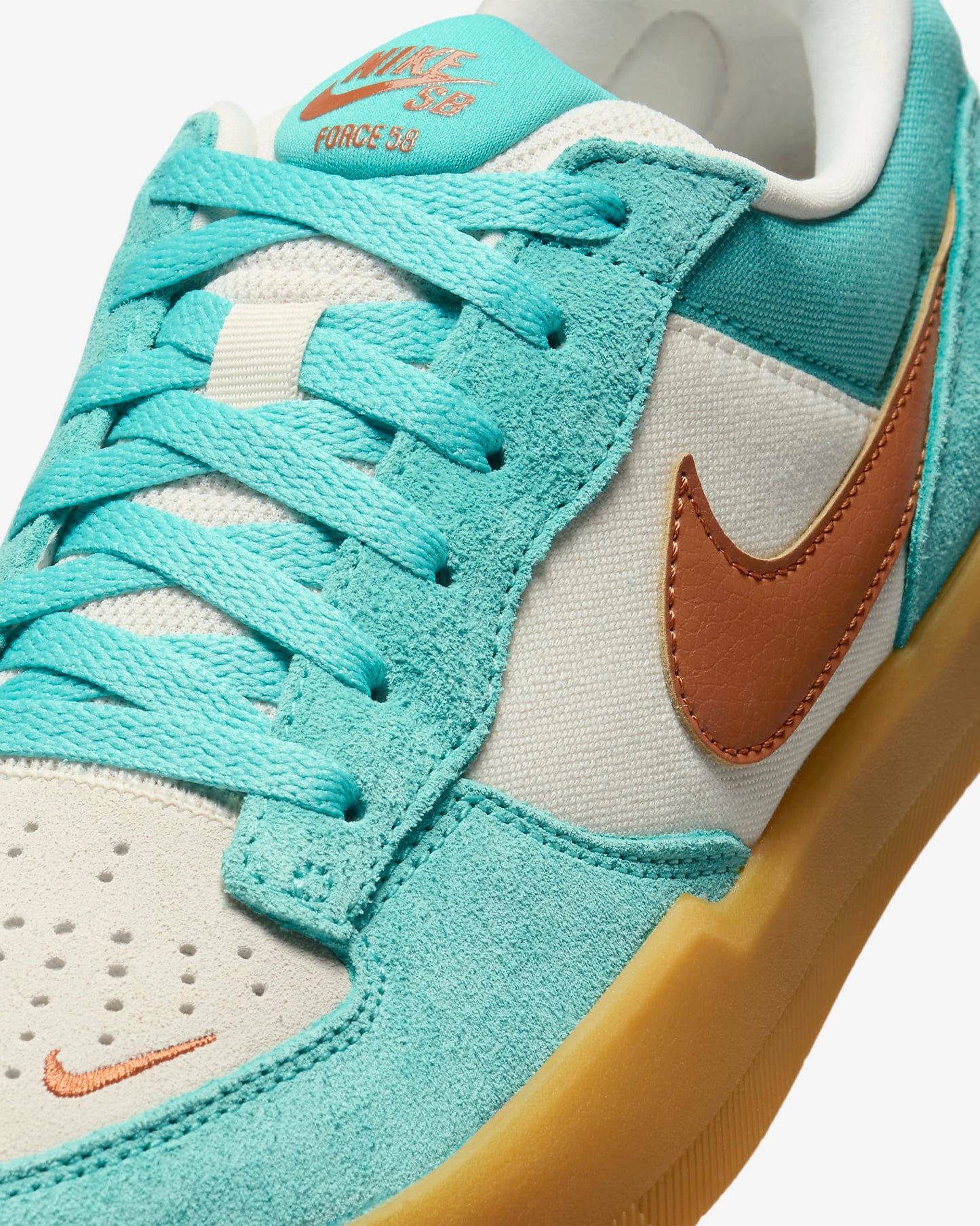 NIKE SB FORCE 58 GREEN FROST/DARK RUSSET