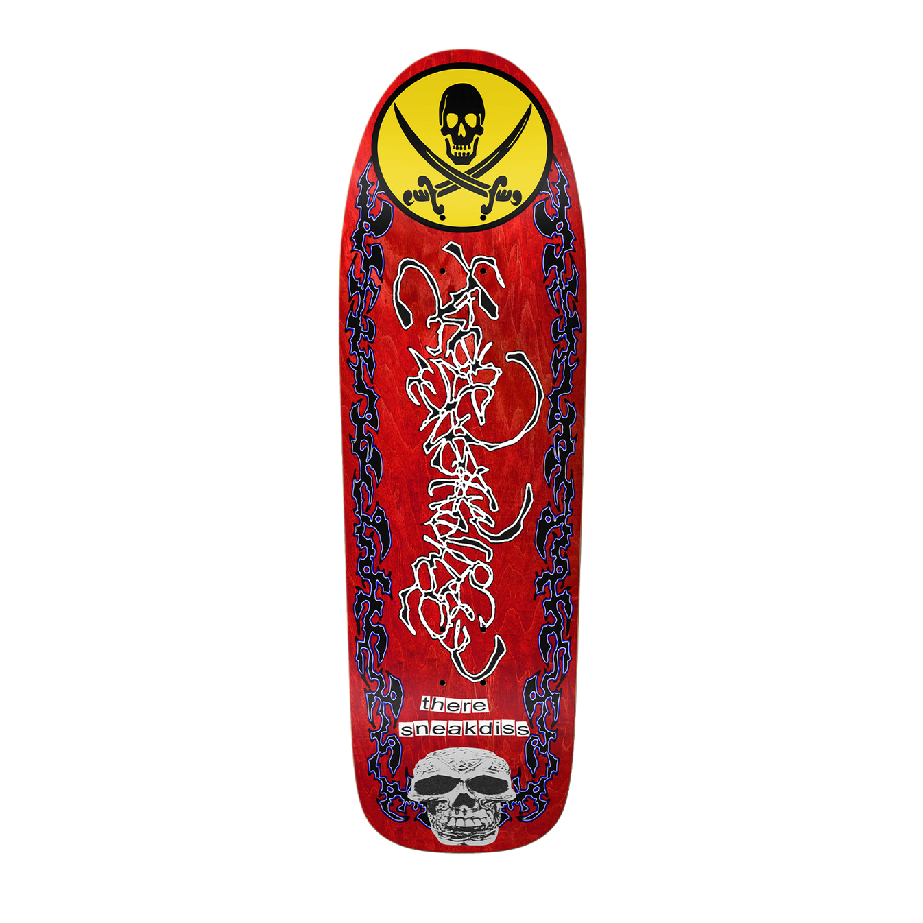 THERE SKATEBOARDS SNEAK DISS SHAPED DECK 9.75