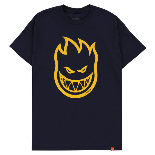 SPITFIRE WHEELS BIGHEAD TEE NAVY GOLD