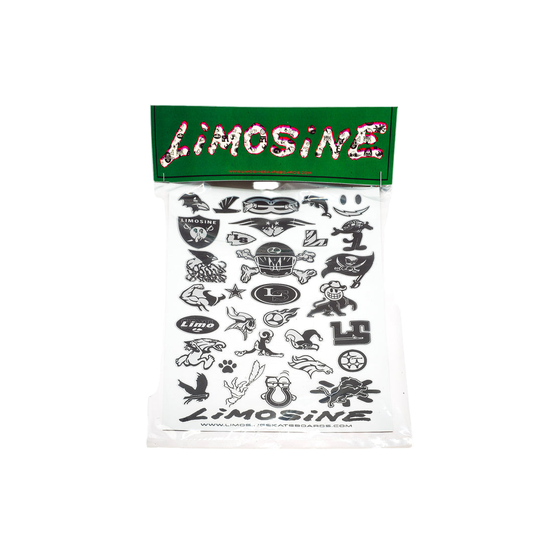 LIMOSINE SKATEBOARDS LIMO TEAM PEEL AWAY STICKER SHEET
