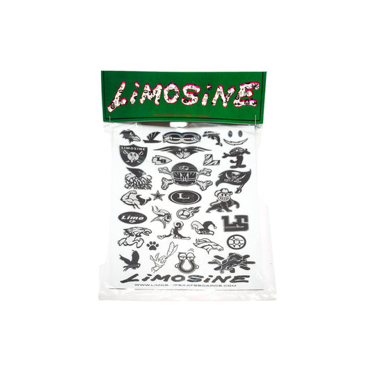 LIMOSINE SKATEBOARDS LIMO TEAM PEEL AWAY STICKER SHEET