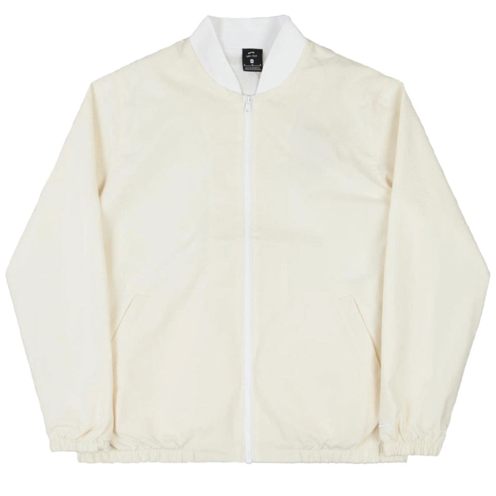 NIKE SB APPAREL SEERSUCKER BOMBER COCONUT MILK WHITE