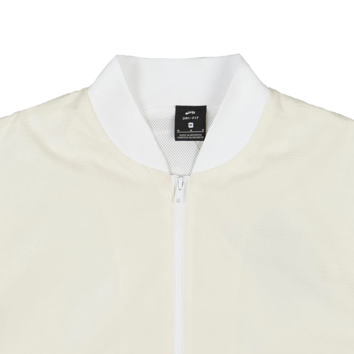 NIKE SB APPAREL SEERSUCKER BOMBER COCONUT MILK WHITE
