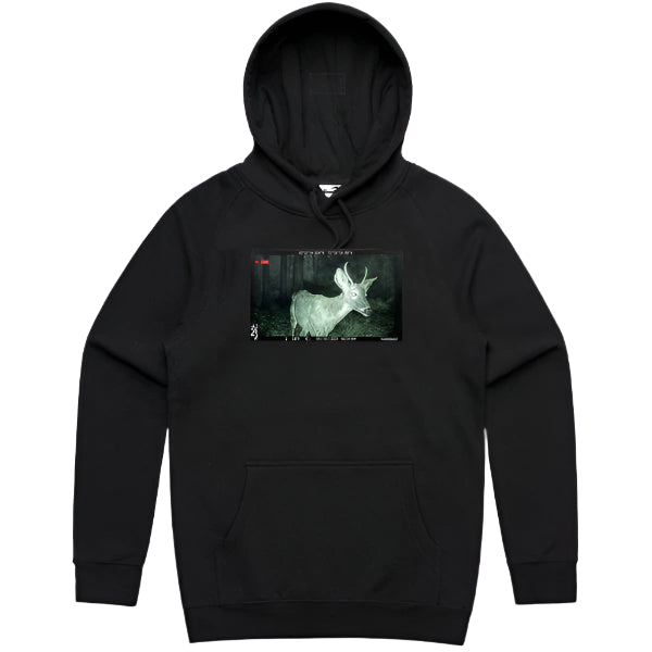 SNACK SKATEBOARDS TRAIL CAM HOODIE BLACK