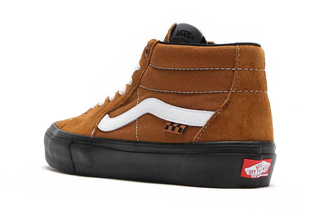 VANS SKATE GROSSO MID PIG SUEDE BROWN/BLACK