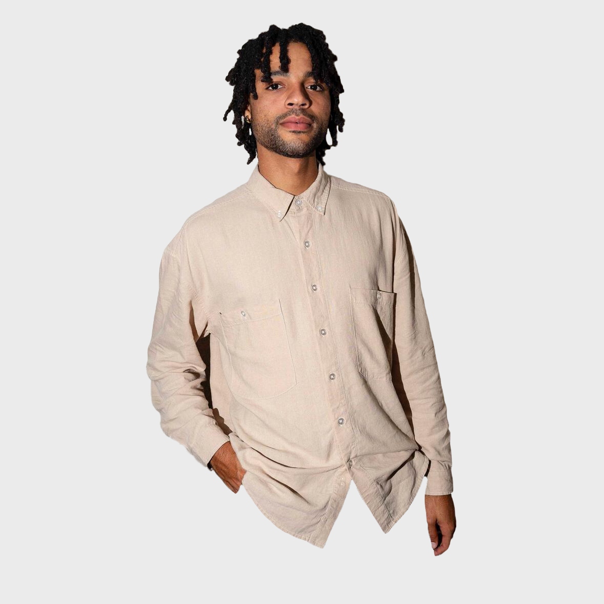 QUASI SKATEBOARDS RODEO BUTTON SHIRT WHEAT