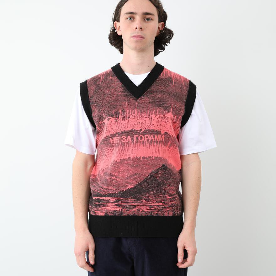 RASSVET / PACCBET SKAZKA SLEEVELESS KNIT SWEATER LIGHT PINK